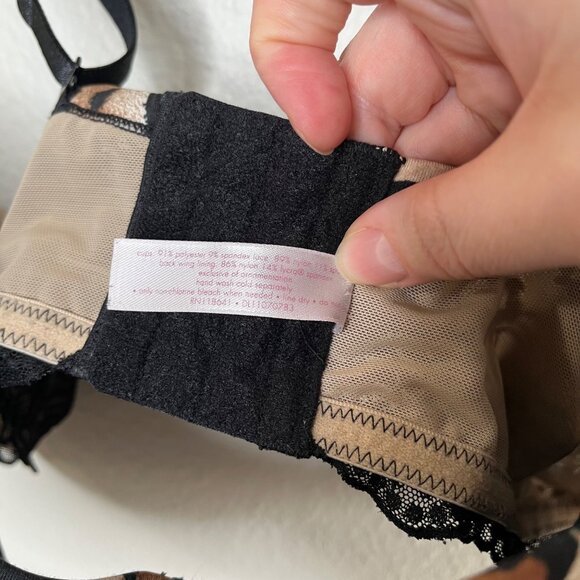 Cacique by Lane Bryant Womens Leopard Print Underwire balconette Bra 42DD - Picture 6 of 9